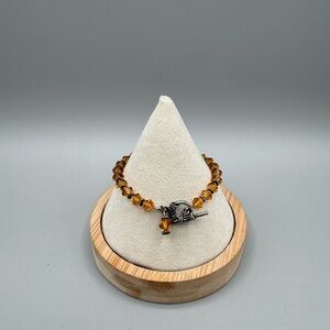 Amber Beaded Bracelet